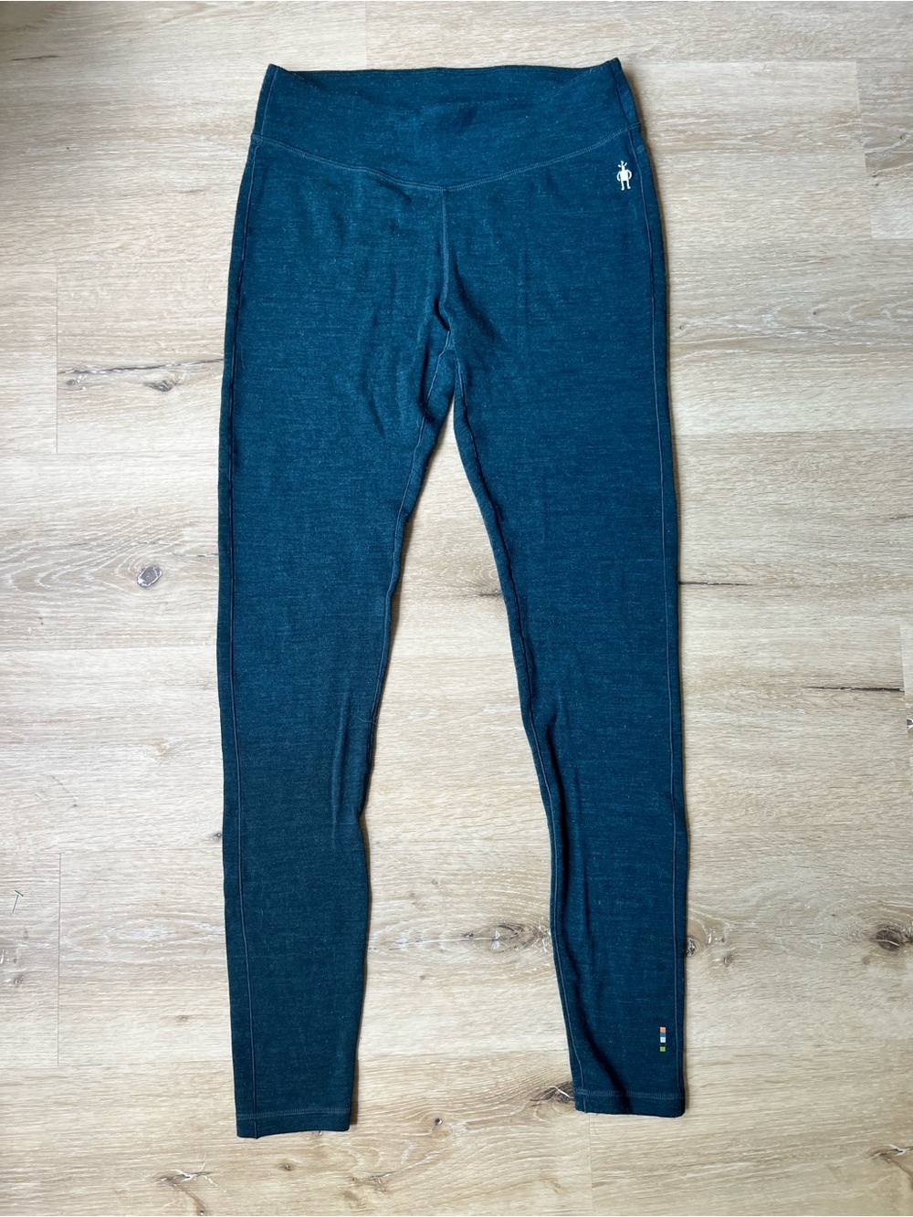 Smartwool Dark Teal Merino Wool Leggings